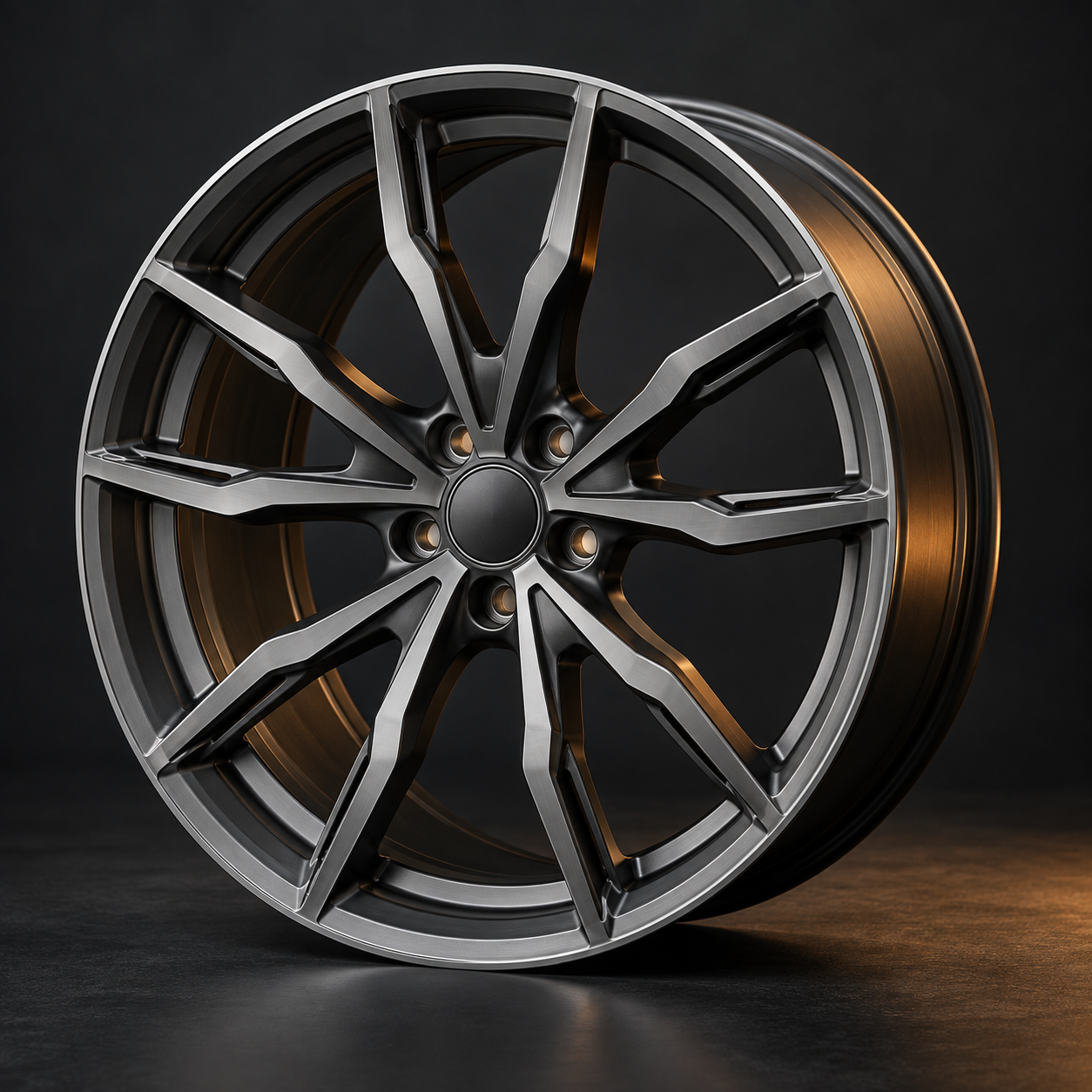 Forged alloy wheel